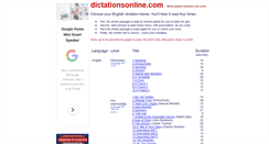 Desktop Screenshot of dictationsonline.com